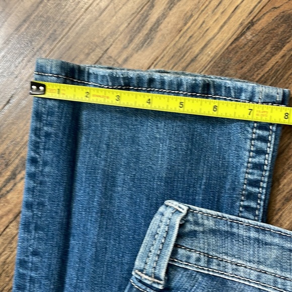 Miss Me Sz 28 Denim Boot Cut Jean Rose Pocket - Picture 6 of 16